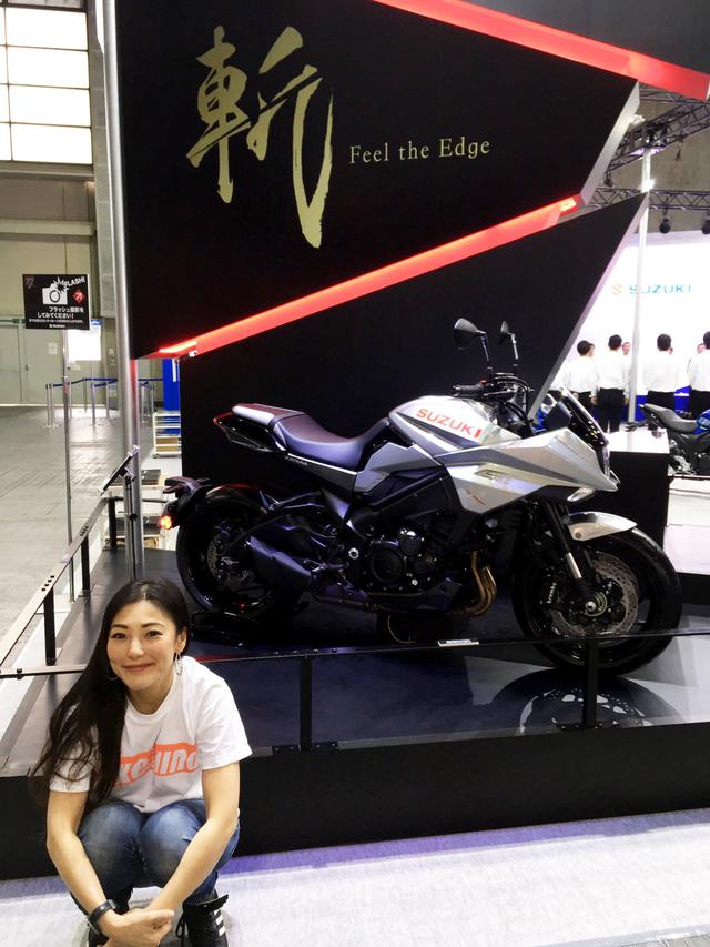 画像2: 大注目のスズキさんブースへ。日本初公開の新型KATANA。そして「斬」!!