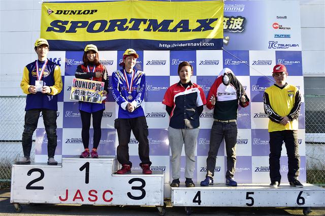 画像: 1位・木津谷香織、2位・加賀進一、3位・成田光佑、4位・山田史雄、5位・福澤公之、6位・山戸慎一郎