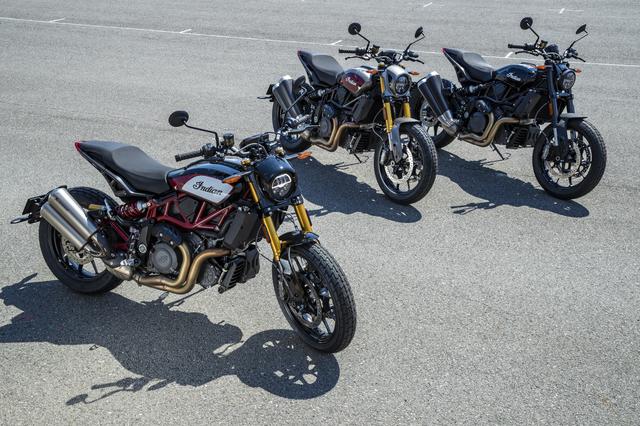 画像: シリーズは3機種。手前からFTR1200S Race Replica/FTR1200S/FTR1200