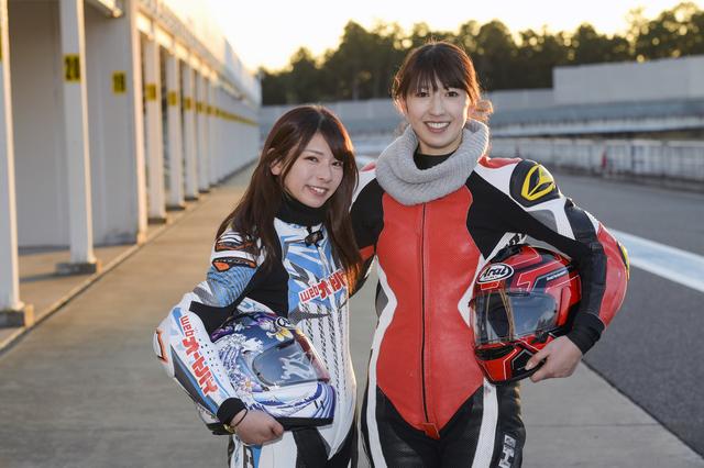 画像: 葉月美優さん(左)、大関さおりさん(右)。2人とも、まだまだ初心者ですが、一緒に上手くなりましょう!