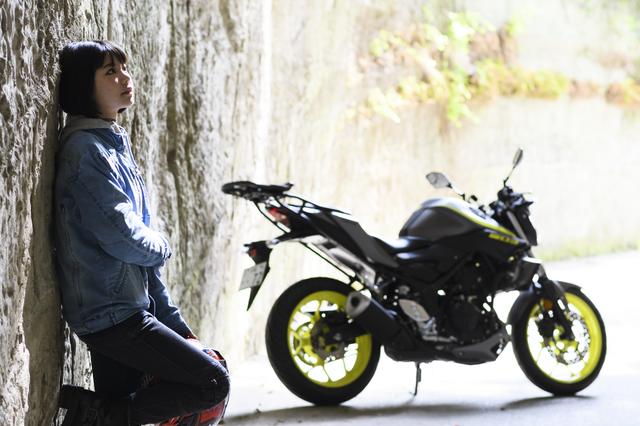 画像1: 美環×YAMAHA MT-03【オートバイ女子部のフォトアルバム】