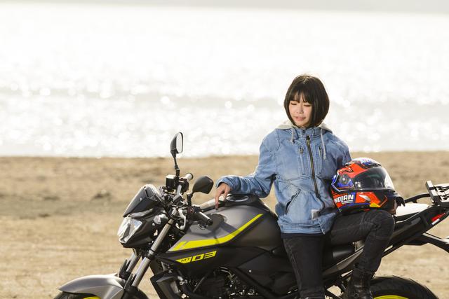 画像2: 美環×YAMAHA MT-03【オートバイ女子部のフォトアルバム】