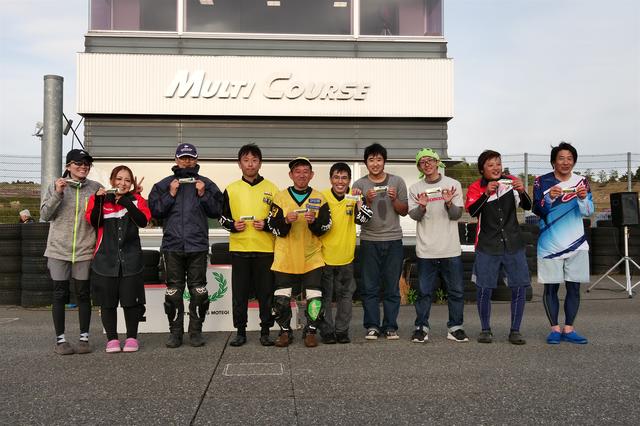 画像: C1→B級・小林寿雄選手、C2→C1級・伊藤悠志選手、山田史雄選手、NO→C2級・前園泰成選手、福井雅樹選手、吉原 翼選手、空岡誠実選手、NL→C2級・山田 翼選手、岡部真希選手