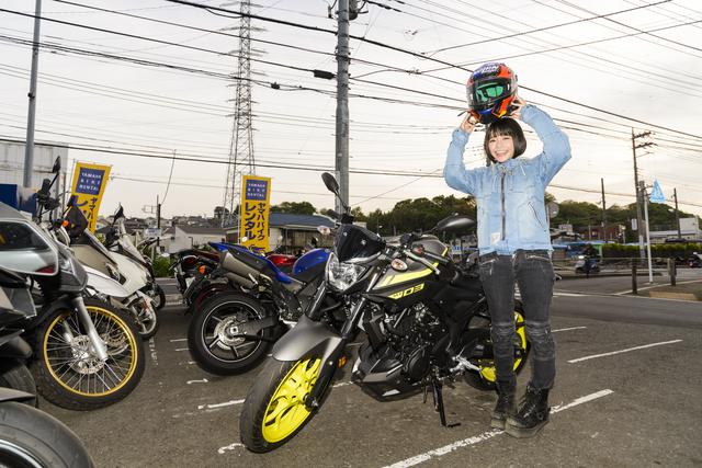 画像: 「バイクがピカピカで、安心して楽しめましたー!」と大満足の一日を過ごした美環ちゃん。「愛車はもちろん好きですけど、こうやって気になるバイクに乗ってみるっていうのもウキウキしますね」と、レンタルバイクの魅力を知り、「今度はオフロードバイクに乗ってみたいなー」と早くも次の機会を検討中。
