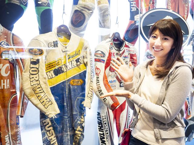 画像: クシタニがスポンサーのライダーの ツナギが展示されていました(*^^*)