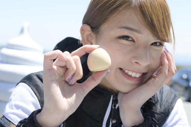 画像: むくとちゃんと白いんですよー。これは燻製されていたから、味がしっかりついていて塩をかけなくても美味しかったです♪