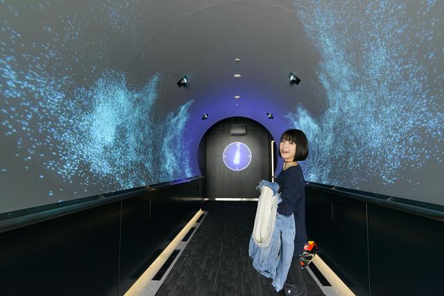 画像: 中はこんな感じで幻想的な空間が広がっています。