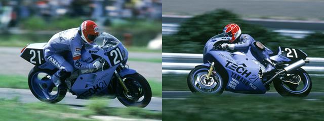 画像: 87年に初優勝を決めたYZF750(0W89) 平さんはこの時、コルセット姿の監督でした