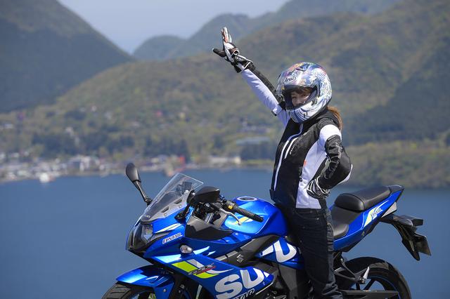 画像6: 葉月美優×SUZUKI GSX250R in 箱根【オートバイ女子部のフォトアルバム】