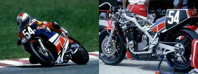 画像: 84年XJ750R(0U28) 鉄フレームはアルミに、シャフトドライブはチェーンに改められました