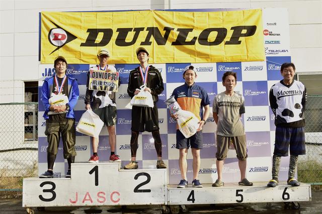 画像: 1位・渡辺籐太、2位・岡野 哲 3位・地下和宏、4位・佐藤雄晃、5位・長谷部利昭、6位・加瀬 功