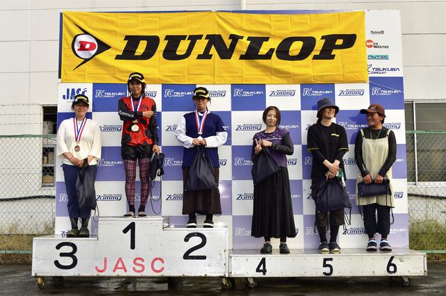 画像: 1位・木津谷香織(C2)、2位・本間君枝(C1)、3位・伊藤華子(C1)、4位・山内沙世(C1)、5位・小笠原晶子(C1)、6位・中嶋ちはる(C1)