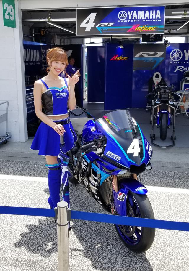画像: 中須賀選手、野左根選手がいなかったので友だちのレースクィーン撮影してきたw