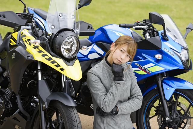 画像: ABSなしの標準モデル同士でも価格差は、4万3,200円。Vストローム250の方がお高いんです〜。