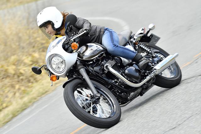画像1: 平嶋夏海×KAWASAKI W800 CAFE【オートバイ女子部のフォトアルバム】