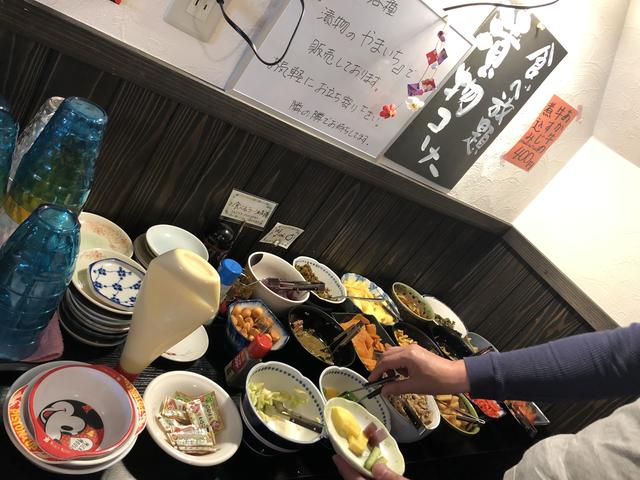 画像: お漬物食べ放題コーナーもありました!