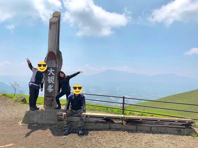 画像: 奥に見えるのが阿蘇山