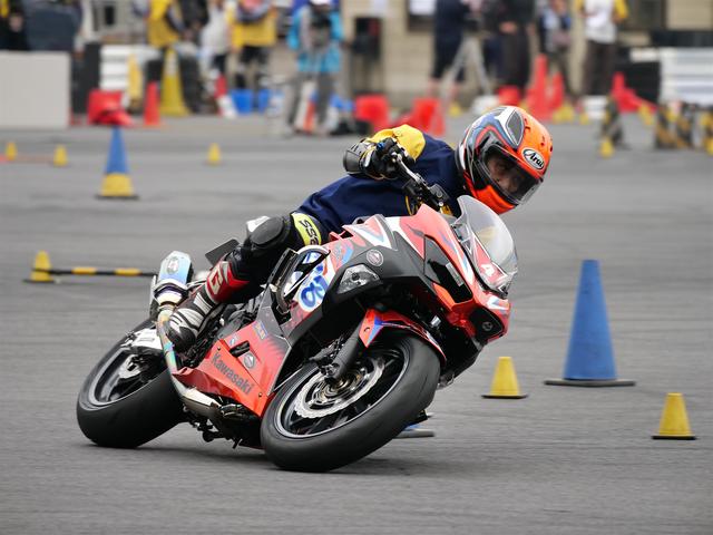 画像: A級5位・作田隆義選手&ニンジャ400