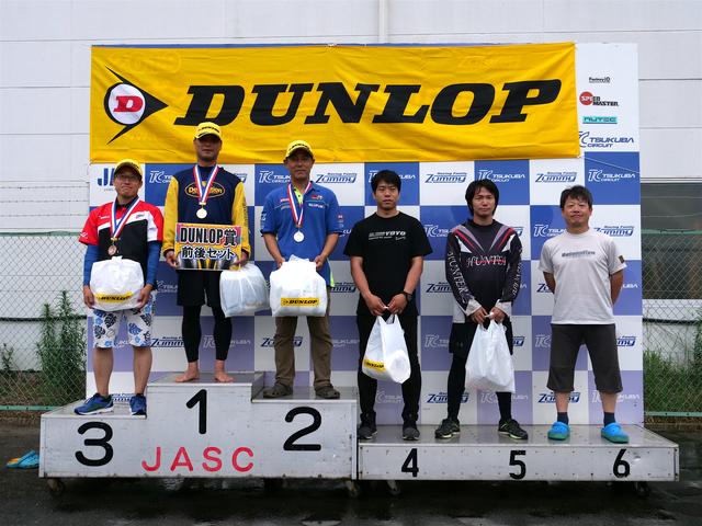 画像: 1位・大越研二(A)、2位・辻家治彦(A)、3位・関吉美智(A)、4位・大瀧豊明(A)、5位・小崎弘敬(A)、6位・竹村克樹(A)