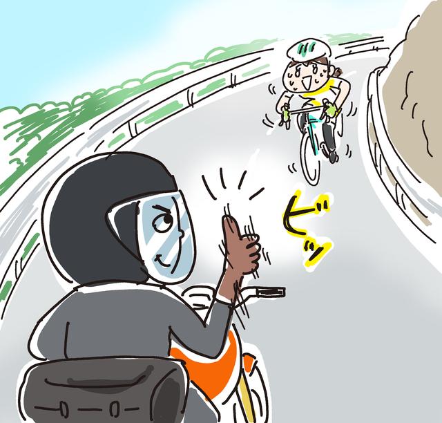 画像1: ライダーとチャリダーっていいですね!(^^)