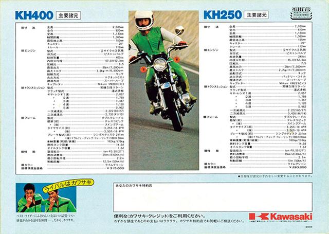 画像5: 【付録2】1980年型 KH250&KH400 カタログ