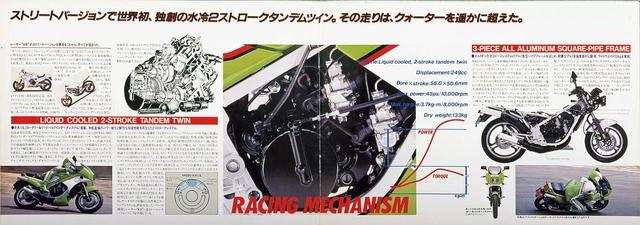 画像1: レーサーKR250の技術を受け継ぐ公道モデルとして誕生した250ccスポーツ