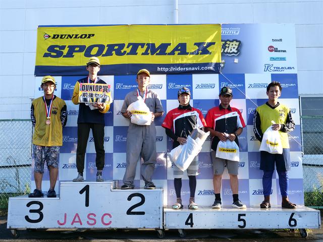 画像: 1位・三崎雅也、2位・関根 健、3位・木村健太、4位・片山雄介、5位・井伊利光、6位・濱田 令