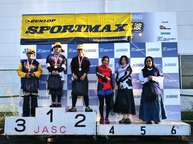 画像: 1位・伊藤華子(C1)、2位・鈴木登紀子(C1)、3位・中嶋ちはる(C1)、4位・木津谷香織(C1)、5位・山内沙世(C1)、6位・本間君枝(C1)
