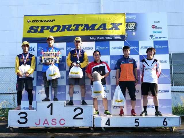 画像: 1位・辻家治彦(A)、2位・菊谷宏威(A)、3位・大越研二(A)、4位・関吉美智(A)、5位・大瀧豊明(A)、6位・小崎弘敬(A)