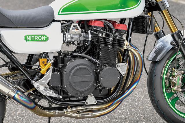 画像: エンジンはピスタル製φ77mmピストンで1230ccされる。カムはST-3相当のMccoyオリジナル品。シフトドラムもMccoy、ミッションも6速クロスのMccoyで揃えられている。