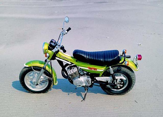 画像: ●空冷2スト・ピストンバルブ単気筒●123cc●11PS/6000rpm●1.4kg-m/5500rpm●105kg●5.4-14・6.7-12●15万8000円