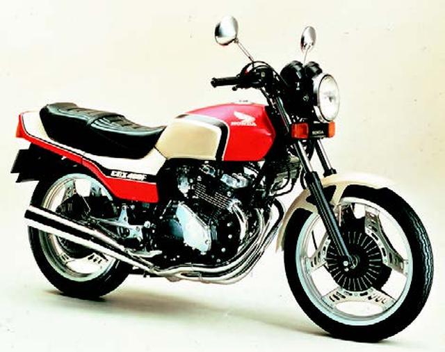 画像: ●空冷4ストDOHC4バルブ並列4気筒●399cc●48PS/11000rpm●3.4kg-m/9000rpm●173kg●3.60-18・4.10-18●48万5000円(単色47万円)