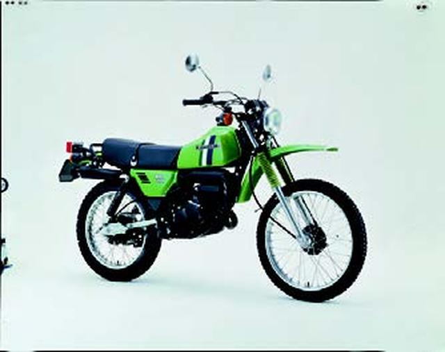 画像: ●空冷2スト・ロータリーディスクバルブ単気筒●124cc●12PS/7000rpm●1.48kg-m/6000rpm●99.5kg●2.75-21・3.50-18●19万円