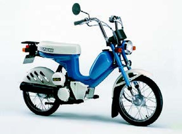 画像: ●空冷2スト・クランクケースリードバルブ単気筒●49cc●3.2PS/5500rpm●0.5kg-m/4000rpm●48.1kg●2.00-14・2.00-14●8万9000円