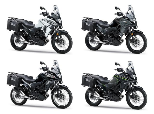 画像7: カワサキが「VERSYS-X 250 TOURER」の2020年モデルを販売開始! 初めての白ボディ、さらに都市迷彩風のグレーも新たなグラフィックで復活