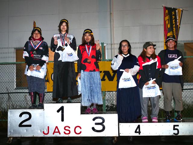 画像: 1位・山内沙世(C1級)、2位・伊藤華子(C1級)、3位・木津谷香織(C1級)、4位・本間君枝(C1級)、5位・山田 翼(C1級)、6位・中嶋ちはる(C1級)