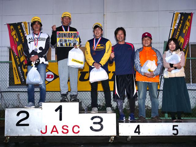 画像: 1位・宮崎栄治、2位・田村一郎、3位・明石昌和、4位・望月義司、5位・岩田 充、6位・高橋桂子