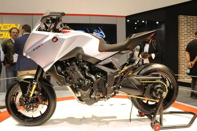 画像3: 突如展示された隠し球。その正体はCB650Rベースのクロスオーバースポーツ!