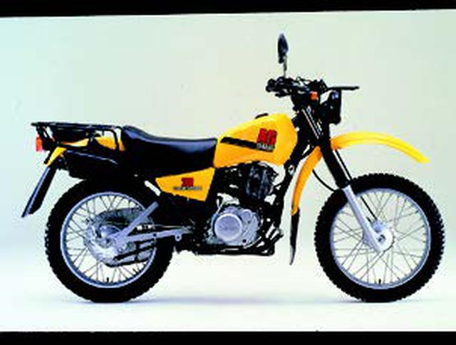 画像: ●空冷4ストOHC2バルブ単気筒●196cc●16PS/7000rpm●1.7kg-m/6000rpm●110kg●3.00-19・4.10-18●32万円