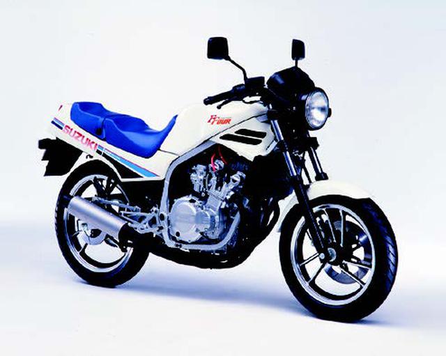 画像: ●水冷4ストDOHC2バルブ並列4気筒●249cc●41PS/12500rpm●2.4kg-m/10500rpm●139kg●100/90-16・110/80-18●45万9000円