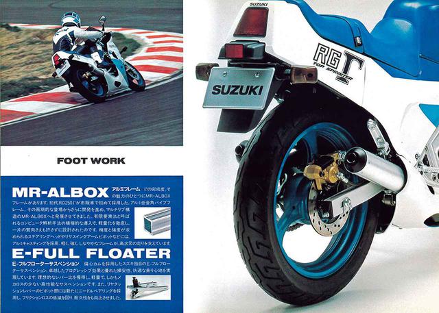 画像7: 【RG-Γ伝】Vol.3「外装も変化して並列2気筒最終モデルとなった5型」RG250Γ(GJ21B)-1987- 〜当時の貴重な資料で振り返る栄光のガンマ達〜