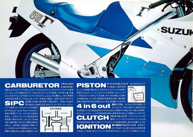 画像5: 【RG-Γ伝】Vol.3「外装も変化して並列2気筒最終モデルとなった5型」RG250Γ(GJ21B)-1987- 〜当時の貴重な資料で振り返る栄光のガンマ達〜