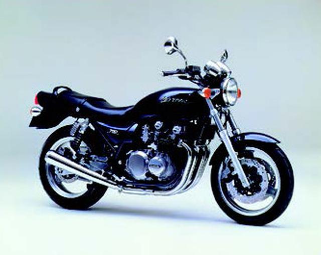 画像: ●空冷4ストDOHC2バルブ並列4気筒●738㏄●66PS/9500rpm●5.5㎏-m/7500rpm●200㎏●120/70-17・150/70-17●66万5000円
