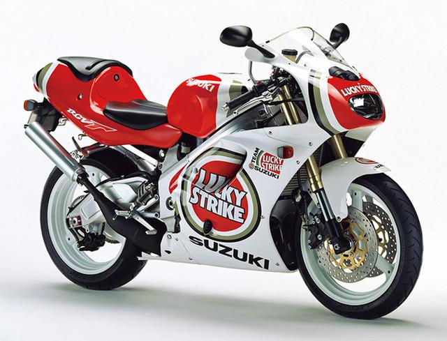 画像: ラッキーストライクバージョンも用意された。1996年4月発売で、価格は標準仕様と同じ。最後に販売された250㏄のГだ。
