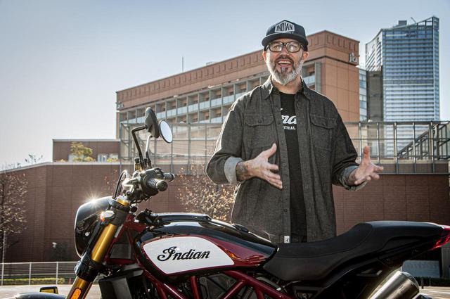 画像: プライベートで来日していたFTR1200のチーフデザイナー「オラ・ステネガルド」氏が特別ゲストとして登場!