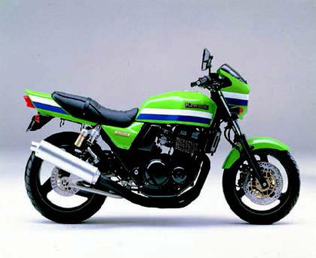 画像: ●水冷4ストDOHC4バルブ並列4気筒●399cc●53PS/11000rpm●3.8kg-m/9000rpm●185kg●110/80-17・150/70-18●60万9000(59万9000)円()はⅡ