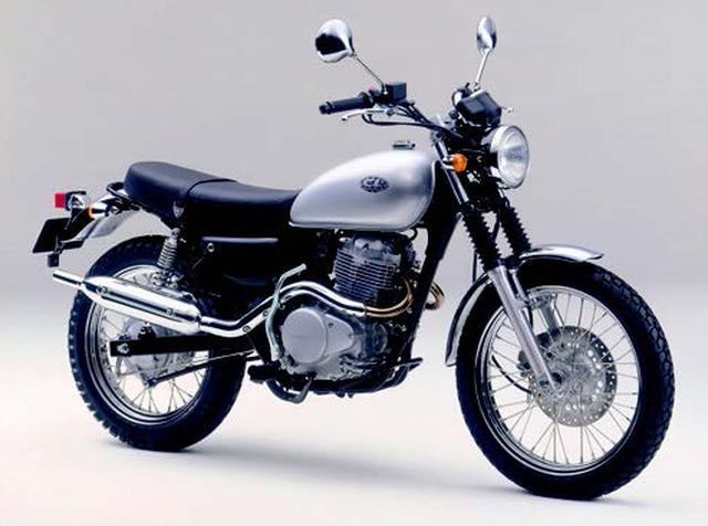 画像: ●空冷4ストOHC4バルブ単気筒●397cc●29PS/7000rpm●3.5kg-m/5500rpm●140kg●90/100-19・110/90-18●44万8000円