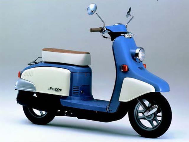 画像: ●空冷2スト・ピストンリードバルブ単気筒●49cc●5.1PS/6500rpm●0.59kg-m/6000rpm●70kg●3.00-10・3.00-10●16万9000円
