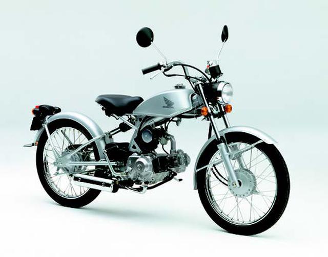 画像: ●空冷4ストOHC2バルブ単気筒●49cc●3.5PS/7500rpm●0.39kg-m/6000rpm●73kg●70/100-18・70/100-18●19万9000円