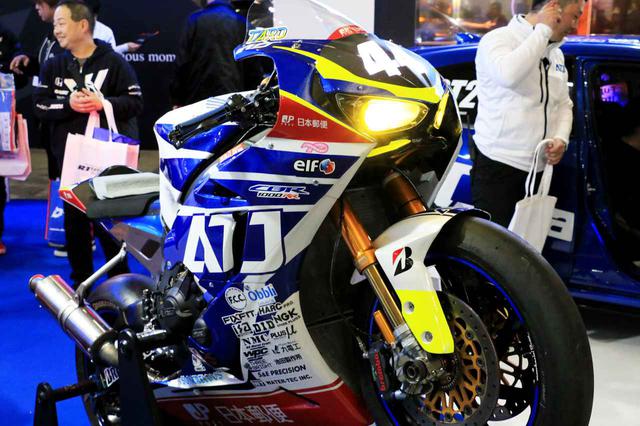 画像: ATJ(オートテクニックジャパン)ブースには鈴鹿8耐参戦マシン「CBR1000RR SP2」が展示されていました。
